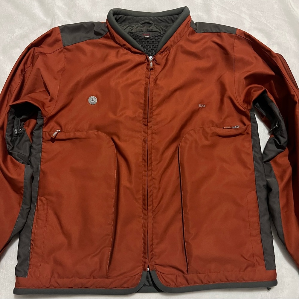 2000s Vintage TUMI Burnt Orange Traveler Jacket